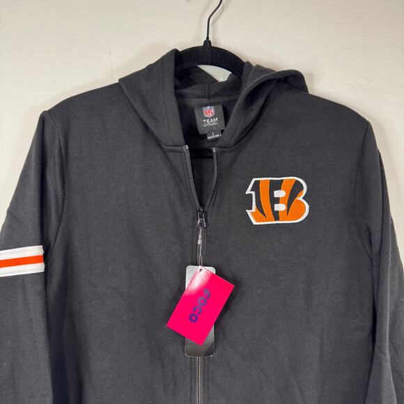 NFL Official Licensed Cincinnati Bengals Zip Up Size Women's Large NWT - Picture 3 of 3